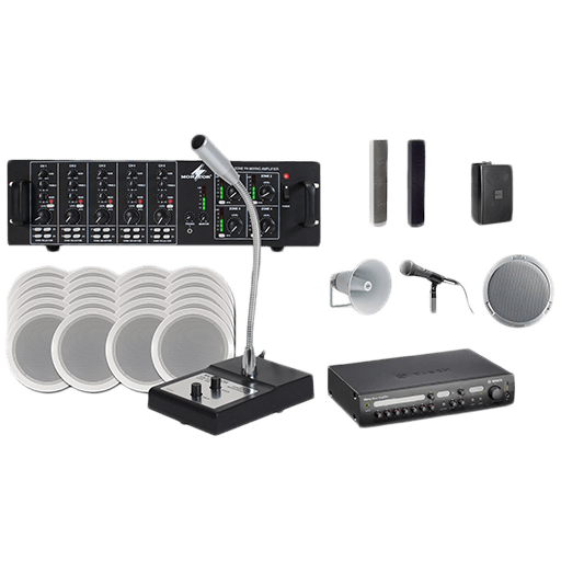 Public address and voice alarm systems
