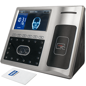 Face recognition and card reader