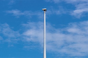 Mid hinge collapsible pole