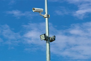 Tubular camera pole