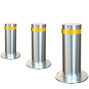 Automatic static rising bollards